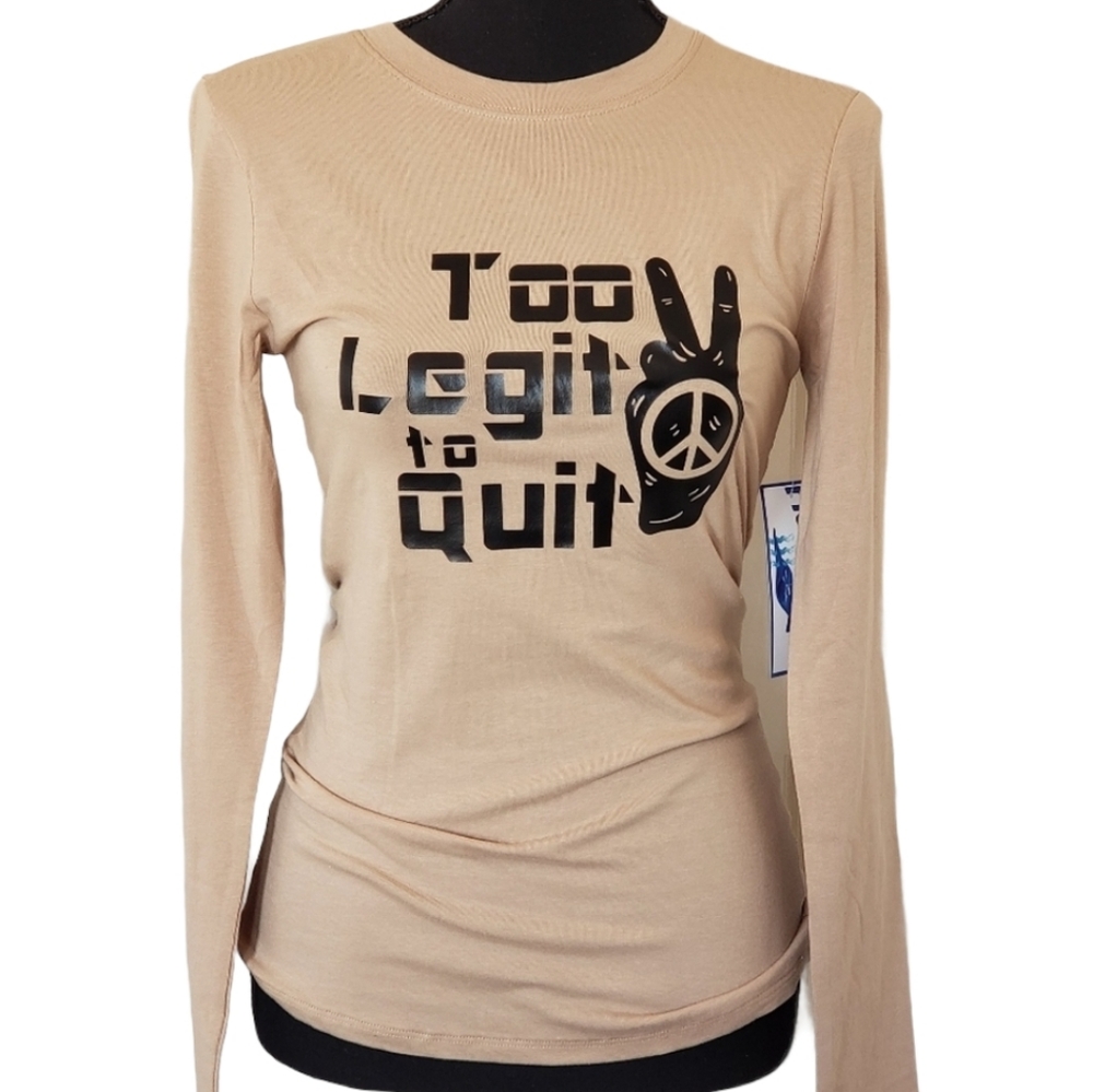 LOV Boutique. "Too-Legit-to-Quit" Longsleeve Tee